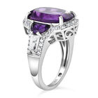 Afrikanischer Amethyst-Ring, 925 Silber platiniert  ca. 7,67 ct image number 4