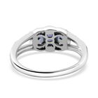 Tansanit und Zirkon Ring - 0,89 ct. image number 3