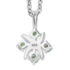 Designer Inspiriert XOXO Grüner Zirkonia Schmuckset 925 Silber und Edelstahl image number 4