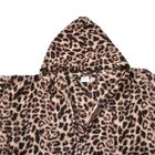 Hoodie mit Kapuze im Leopardenmuster, Braun image number 2