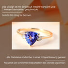 AA Tansanit und Diamant Ring in 585 Gold - 2,52 ct. image number 1