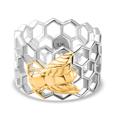 Zweifarbiger Bienenstock-Ring