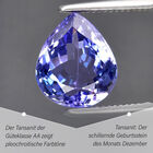 AA Tansanit 45cm Halskette, 925 Silber platiniert - 19,82 ct. image number 3