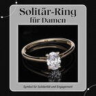 LUXORO IGI zertifizierter SI GH Labor-Diamant-Ring in 585 Gelbgold - 1 ct. image number 1