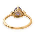 AA Tansanit und Diamant Ring in 585 Gold - 2,52 ct. image number 5