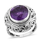 Royal Bali - Afrikanischer Amethyst Ring, 925 Silber, (Größe 16.00) ca. 6.32 ct image number 0