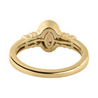 Natürlicher, goldener Tansanit und Zirkon-Ring - 1,02 ct. image number 5