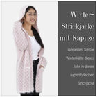 Winter Hoodie mit Kapuze, weiß und rosa image number 3