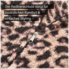 Hoodie mit Kapuze im Leopardenmuster, Braun image number 7