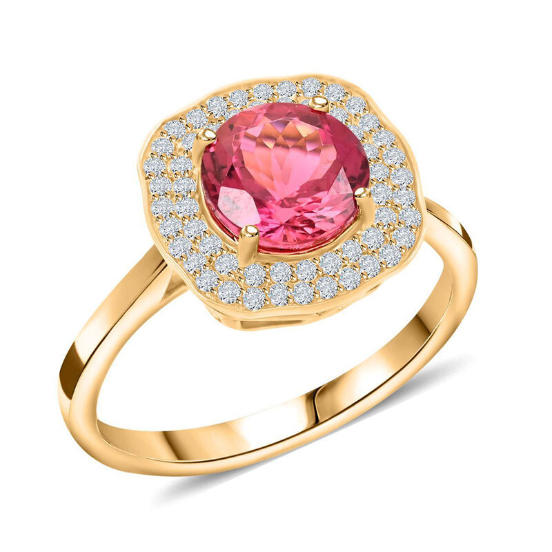 ILIANA AAA Rubellit und SI Diamant Ring in 750 Gold - 2,15 ct. image number 0