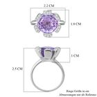 Rose De France Amethyst und Zirkon-Ring - 5,93 ct. image number 5