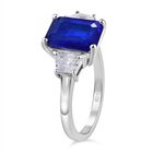 Blauer Spinell und Zirkon Ring, ca. 3,58 ct. image number 2