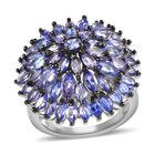 Tansanit Cluster Ring - 5,16 ct. image number 3