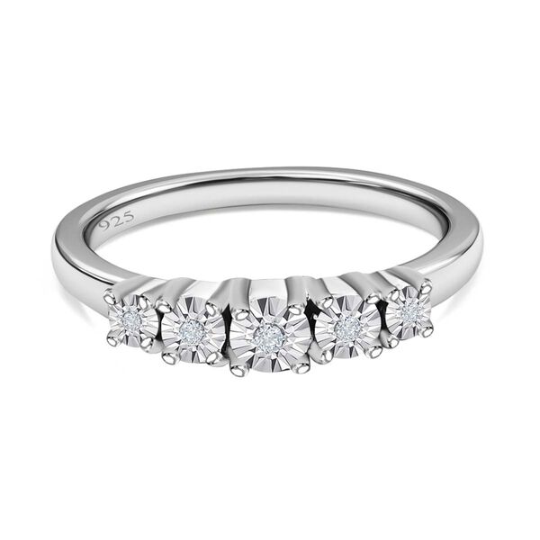 Diamant 5 Stein Ring image number 0