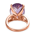 AAA Rose De France Amethyst Ring, 925 Silber rosévergoldet (Größe 17.00) ca. 12.30 ct image number 5