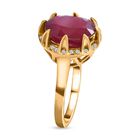 AA afrikanischer Rubin und Zirkon-Ring - 7,36 ct. image number 2