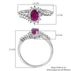 AA Montepuez Rubin und Zirkon Ring - 1,07 ct. image number 4