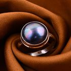 Royal Bali Kollektion- Blauer Mabe Perle-Ring image number 1