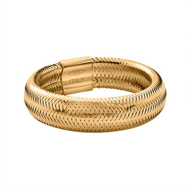 Maestro Kollektion - flexibler, italienischer Ring in 585 Gelbgold (Größe 16-18)