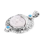 Royal Bali Kollektion- Sleeping Beauty Türkis und Ochsenknochen-Anhänger - 0,61 ct. image number 3