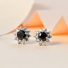 Elite Shungit und Zirkon Ohrringe - 1,67 ct. image number 1