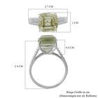 Prasiolith und Zirkon Cocktail Ring - 9,17 ct. image number 5