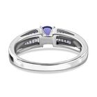 AAA Tansanit und Zirkon Ring - 0,79 ct. image number 3