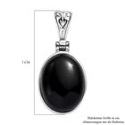 Schwarzer Onyx Anhänger, ca. 9.85 ct image number 5