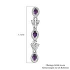 Afrikanischer Amethyst Ohrringe  Edelstahl ca. 2.49 ct image number 6