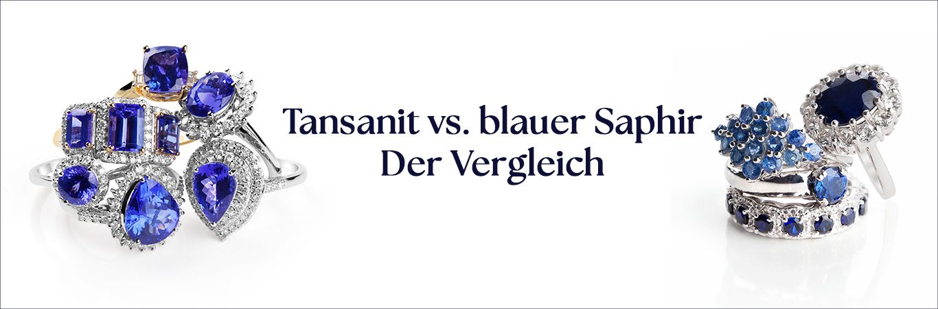 Tansanit vs. blauer Saphir | Der Vergleich 