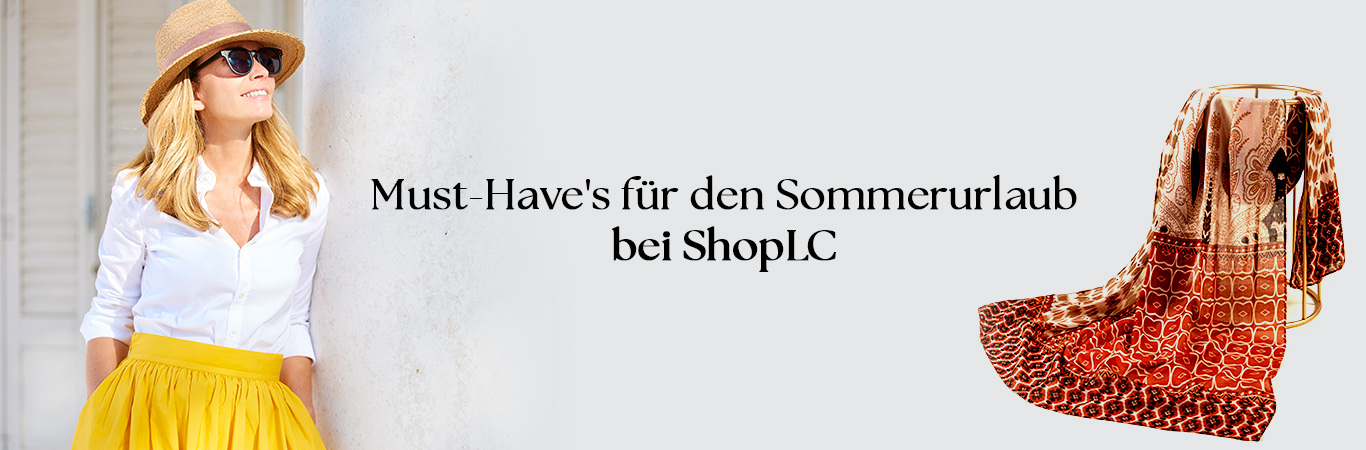 Must Have’s für den Sommerurlaub bei ShopLC 